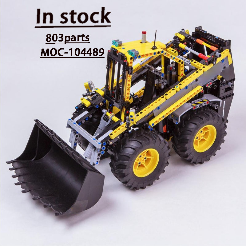 Urban Farming Is - MOC-104489 โมเดลบล็อกตัวต่อรถตักล้อยางสำหรับงานเกษตรในเมือง, 803 ชิ้น, ของขวัญของเล่นประกอบสำหรับเด็กผู้ชายในวันเกิด