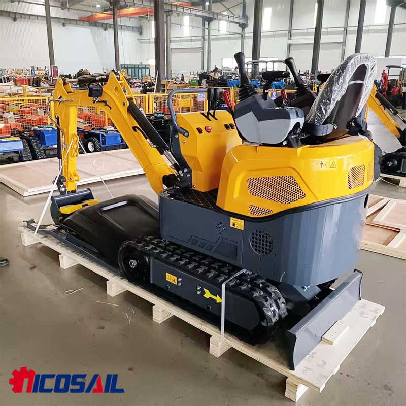Urban Farming In China - รถขุดขนาดเล็ก 1.2 ตัน รุ่น OKW12 สำหรับงานซ่อมทางเท้า