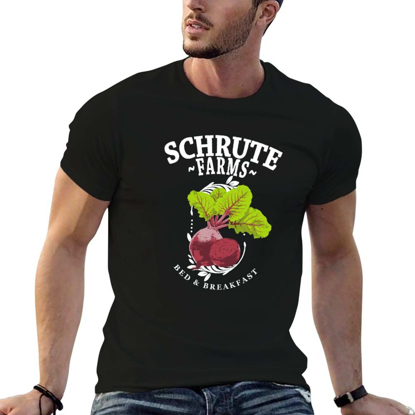 Urban Farming In China - Schrute Farms Bed & Breakfast เสื้อยืดลายออฟฟิศบีทส์เสื้อยืดพิมพ์ลายสไตล์เออร์เบิน