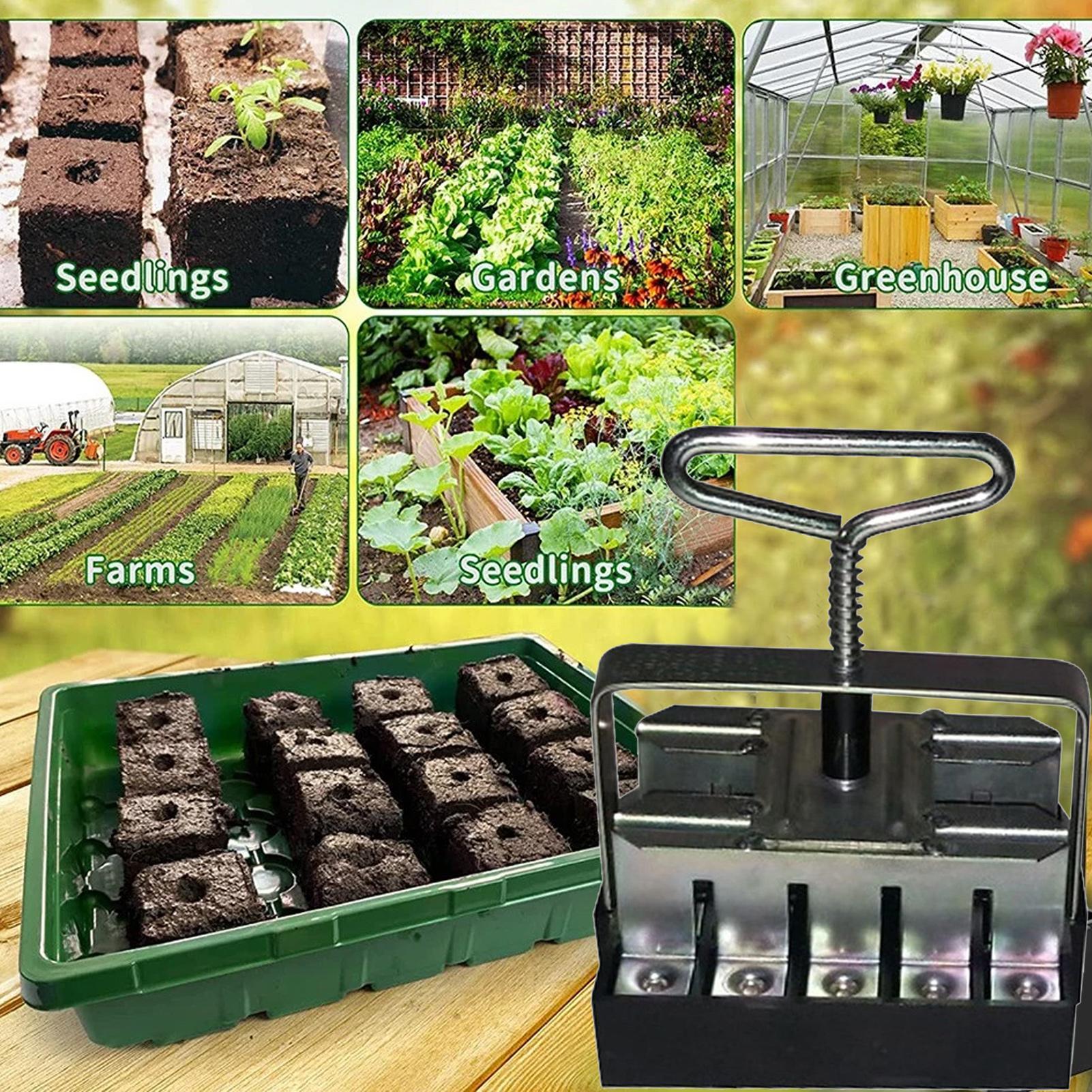 เครื่องมือบล็อกดินแบบ 20 ช่อง  - Urban Farming Urban Gardening บทวิจารณ์และราคา